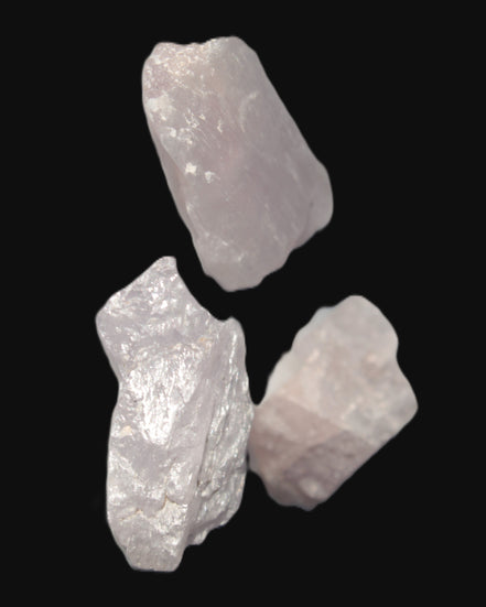 Pink/Lilac Kunzite 3 crystals from Afghanistan 61.8ct 12.3g Rocks and Things