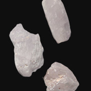 Pink/Lilac Kunzite 3 crystals from Afghanistan 61.8ct 12.3g in sunlight - Rocks and Things Store