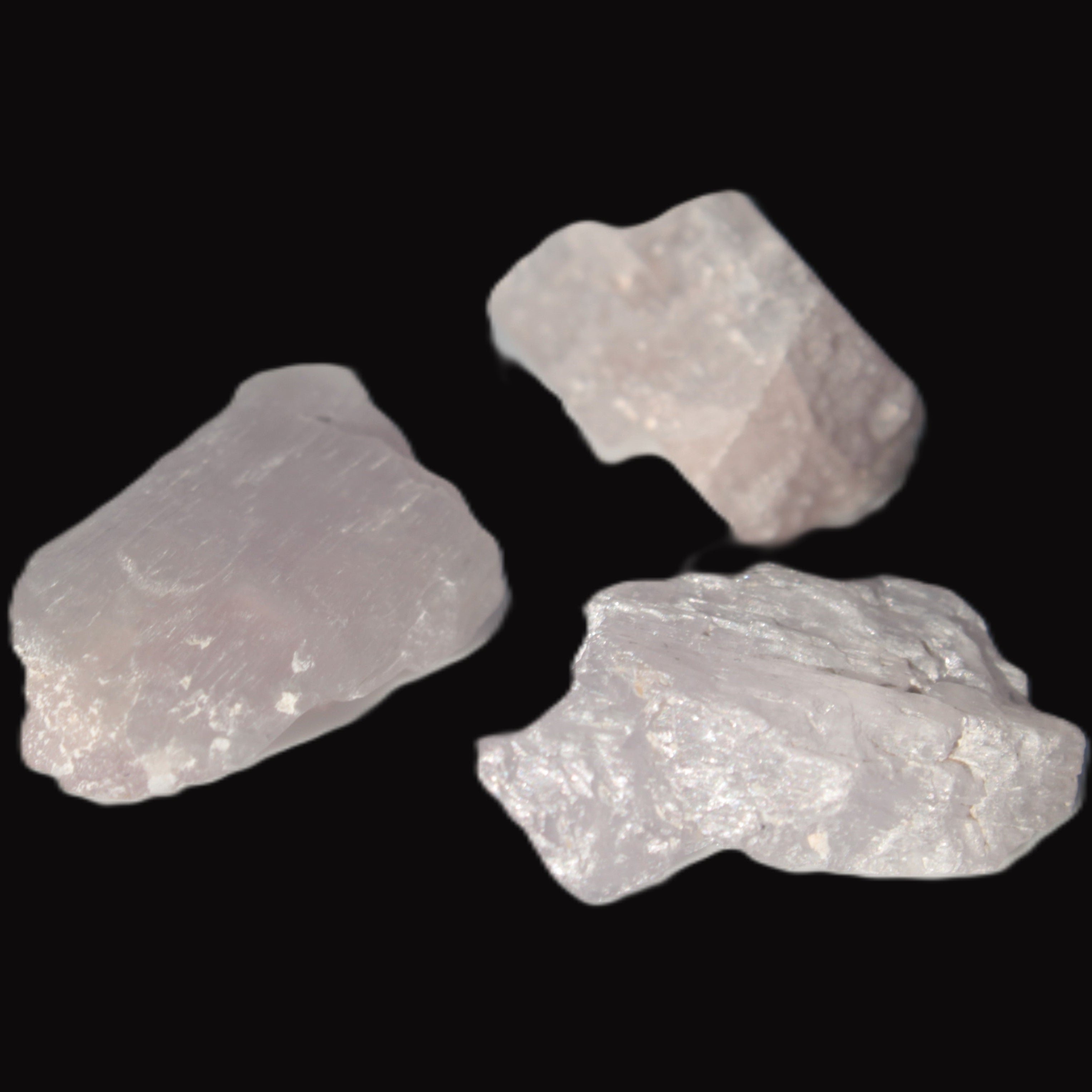Pink/Lilac Kunzite 3 crystals from Afghanistan 61.8ct 12.3g in sunlight - Rocks and Things Store