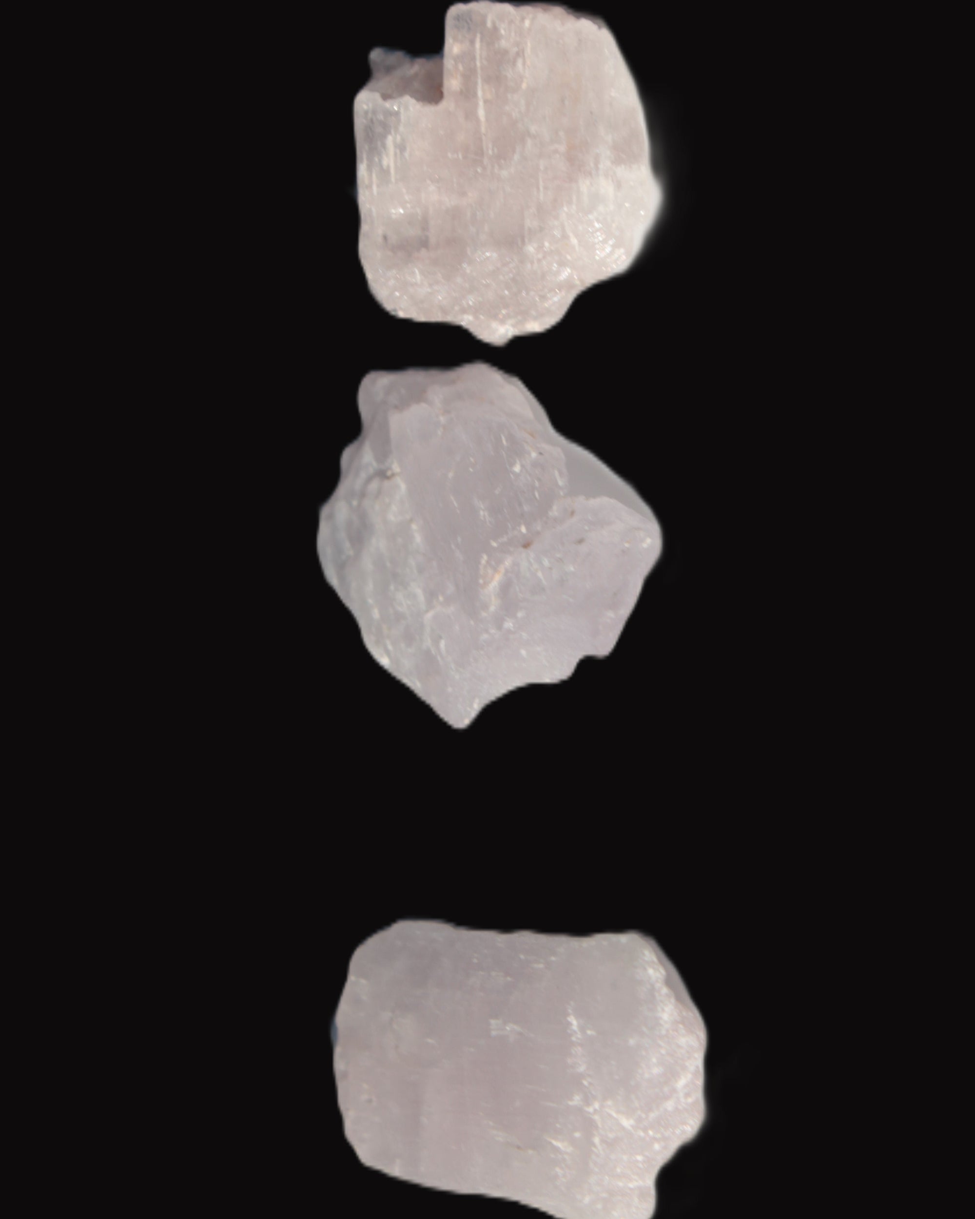 Pink/Lilac Kunzite 3 crystals from Afghanistan 61.8ct 12.3g Rocks and Things