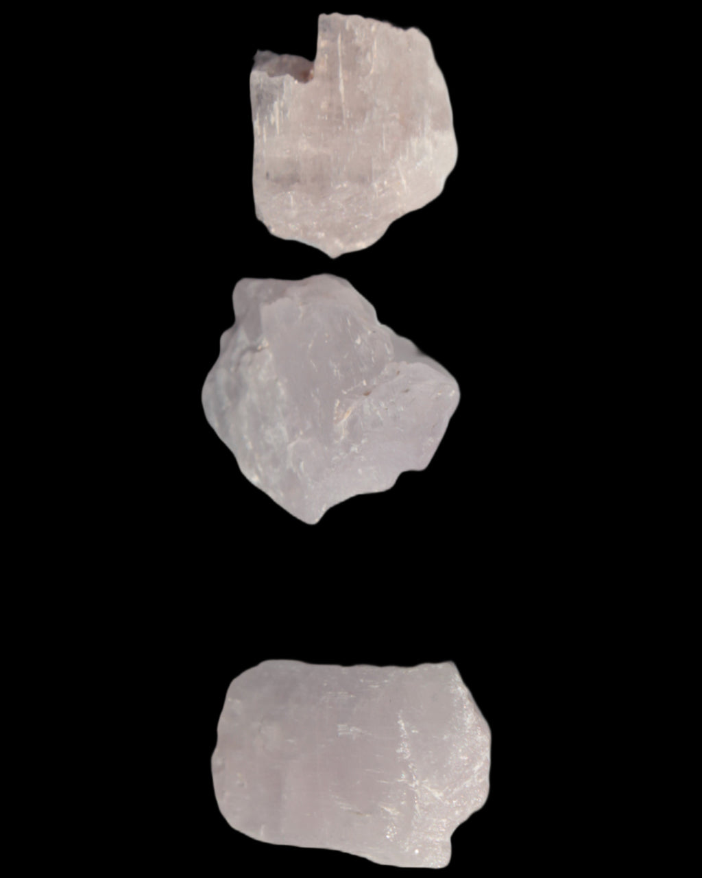 Pink/Lilac Kunzite 3 crystals from Afghanistan 61.8ct 12.3g Rocks and Things