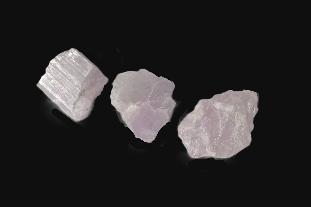 Pink/Lilac Kunzite 3 crystals from Afghanistan 45.9ct 9.2g Rocks and Things