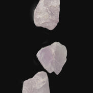 Pink/Lilac Kunzite 3 crystals from Afghanistan 45.9ct 9.2g in sunlight - Rocks and Things Store