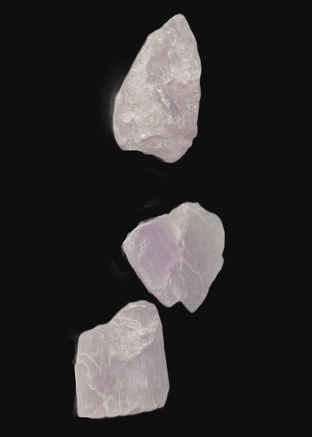 Pink/Lilac Kunzite 3 crystals from Afghanistan 45.9ct 9.2g in sunlight - Rocks and Things Store