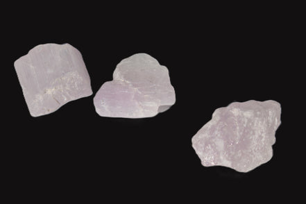 Pink/Lilac Kunzite 3 crystals from Afghanistan 45.9ct 9.2g Rocks and Things