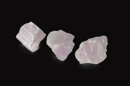 Pink/Lilac Kunzite 3 crystals from Afghanistan 45.9ct 9.2g Rocks and Things