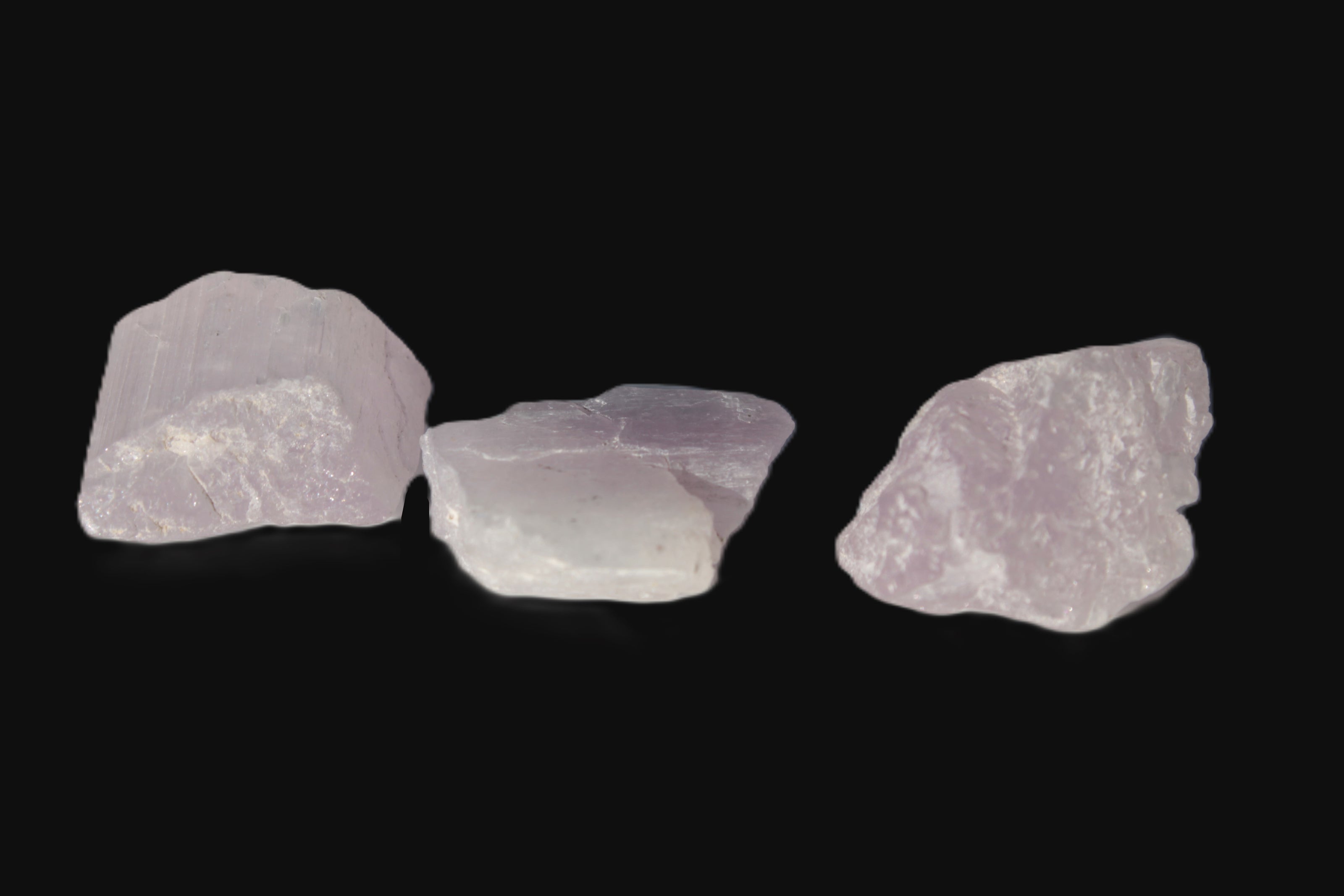 Pink/Lilac Kunzite 3 crystals from Afghanistan 45.9ct 9.2g Rocks and Things
