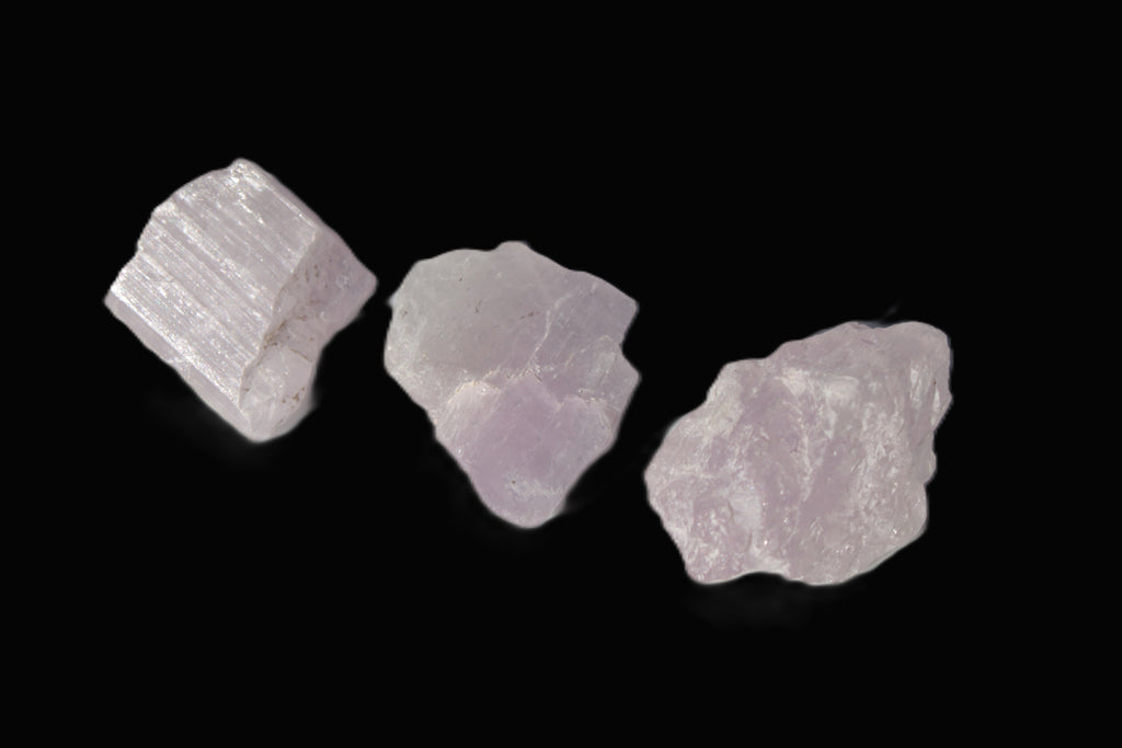 Pink/Lilac Kunzite 3 crystals from Afghanistan 45.9ct 9.2g Rocks and Things