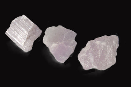 Pink/Lilac Kunzite 3 crystals from Afghanistan 45.9ct 9.2g Rocks and Things