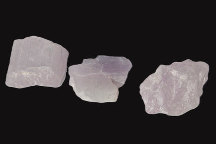 Pink/Lilac Kunzite 3 crystals from Afghanistan 45.9ct 9.2g Rocks and Things