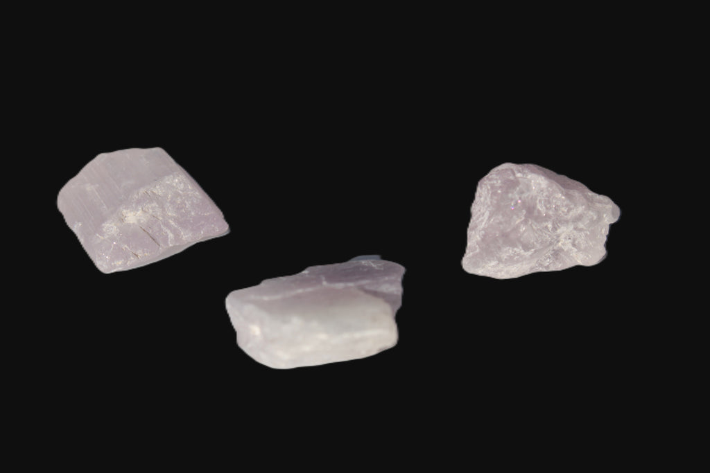 Pink/Lilac Kunzite 3 crystals from Afghanistan 45.9ct 9.2g Rocks and Things