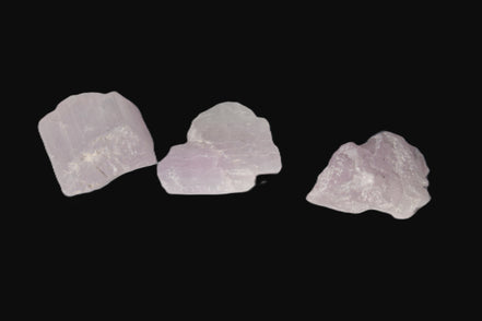 Pink/Lilac Kunzite 3 crystals from Afghanistan 45.9ct 9.2g Rocks and Things