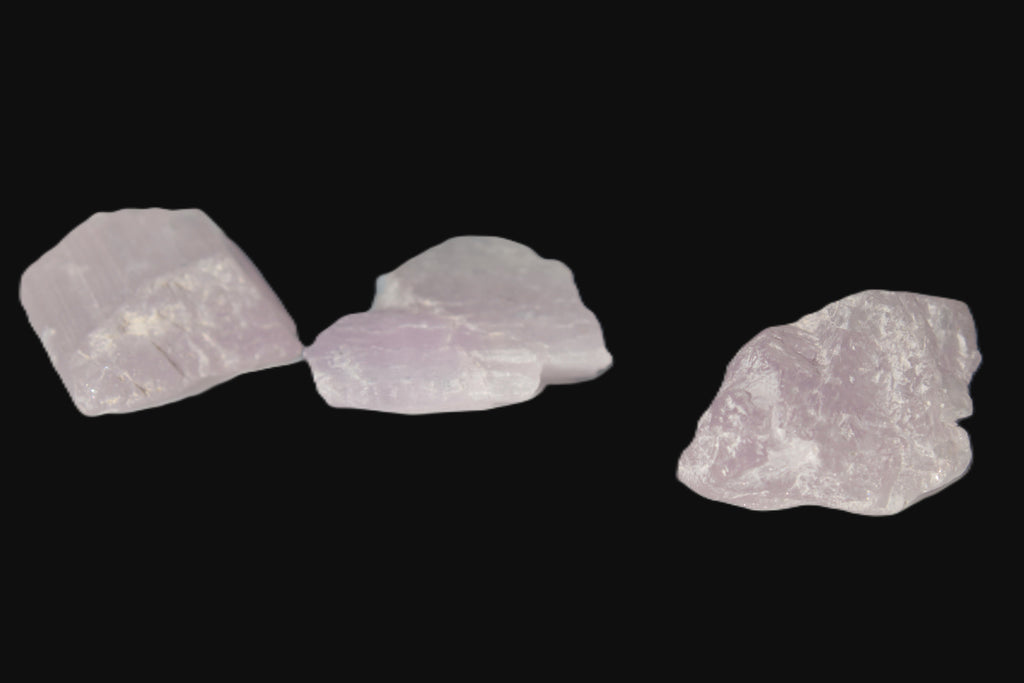 Pink/Lilac Kunzite 3 crystals from Afghanistan 45.9ct 9.2g Rocks and Things