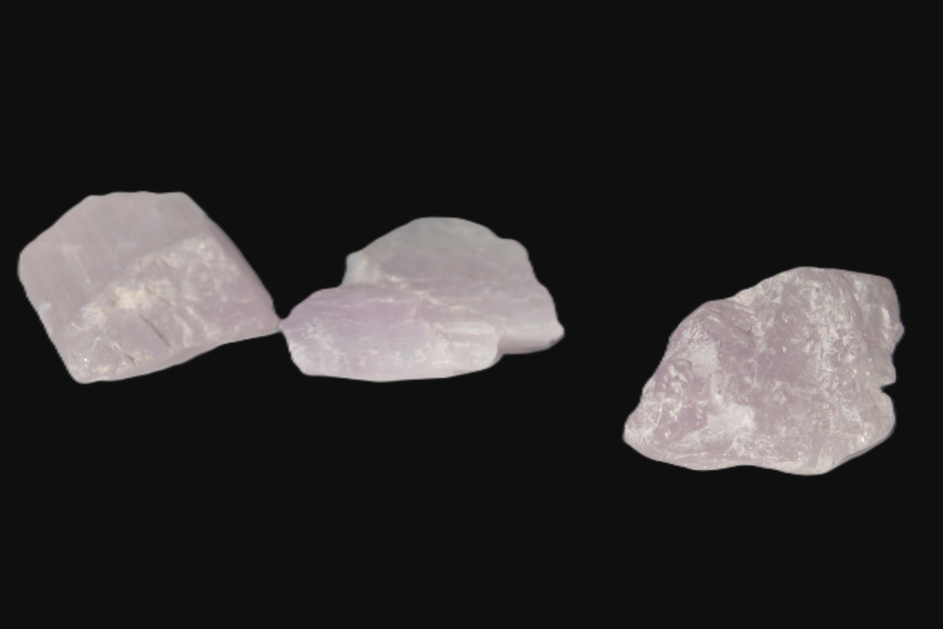 Pink/Lilac Kunzite 3 crystals from Afghanistan 45.9ct 9.2g Rocks and Things