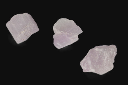 Pink/Lilac Kunzite 3 crystals from Afghanistan 45.9ct 9.2g Rocks and Things