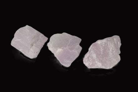 Pink/Lilac Kunzite 3 crystals from Afghanistan 45.9ct 9.2g Rocks and Things