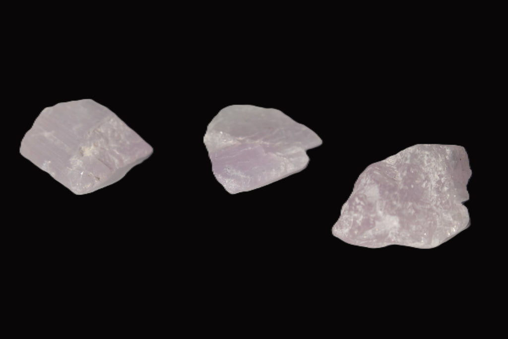 Pink/Lilac Kunzite 3 crystals from Afghanistan 45.9ct 9.2g Rocks and Things
