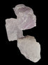 Pink/Lilac Kunzite 3 crystals from Afghanistan 59.5ct 11.9g in sunlight - Rocks and Things Store
