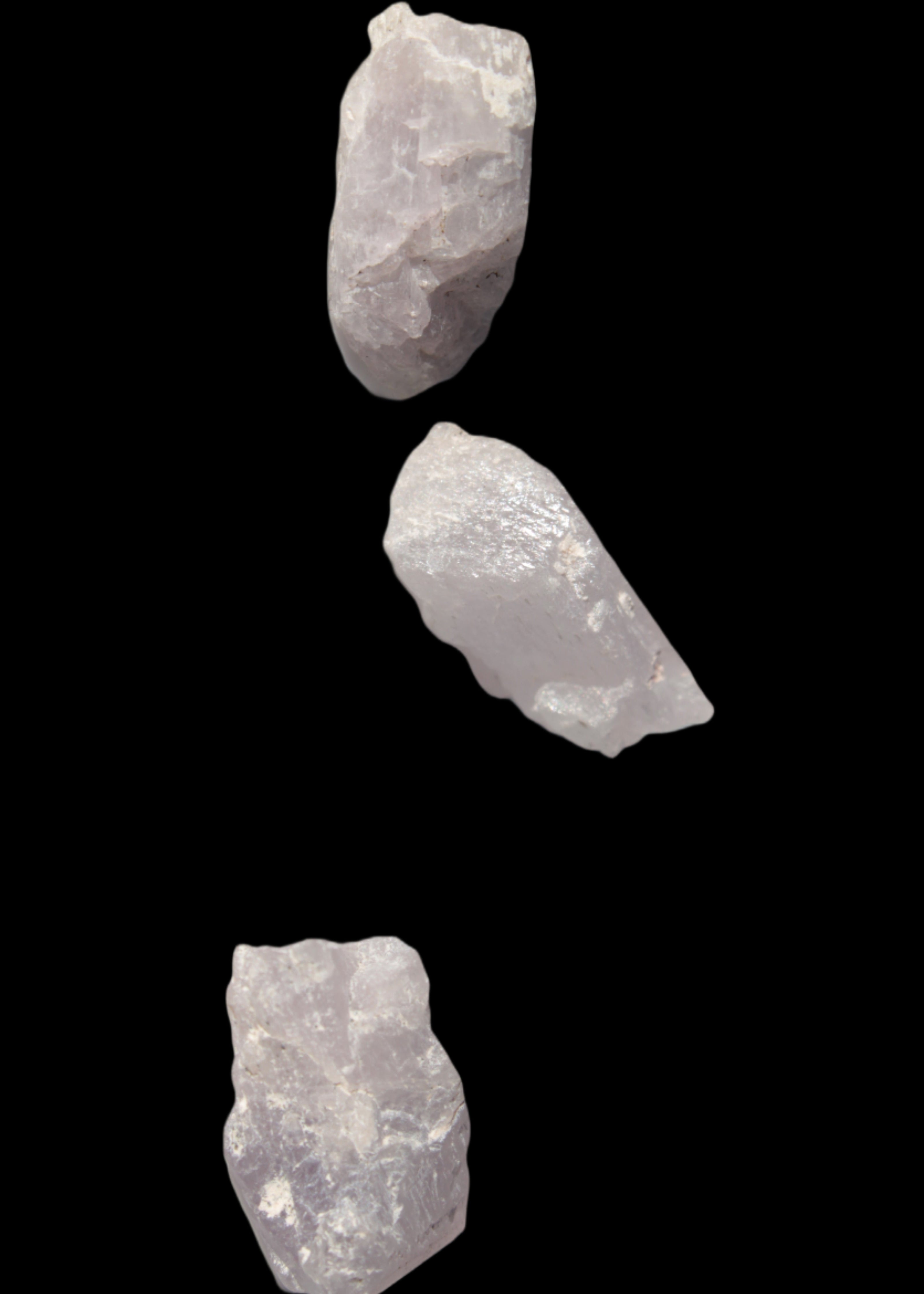 Pink/Lilac Kunzite 3 crystals from Afghanistan 59.5ct 11.9g in sunlight - Rocks and Things Store