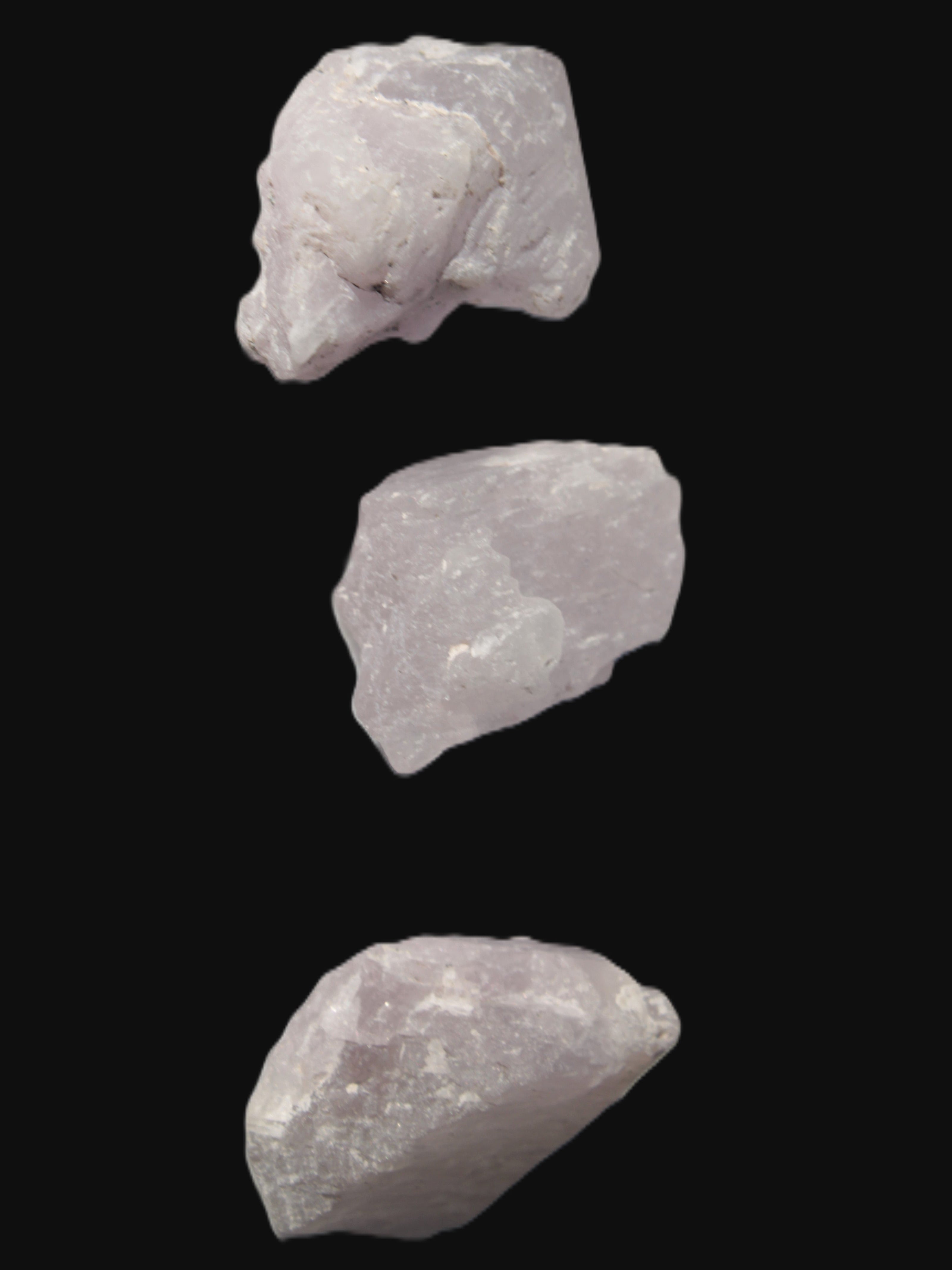 Pink/Lilac Kunzite 3 crystals from Afghanistan 59.5ct 11.9g in sunlight - Rocks and Things Store