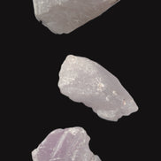 Pink/Lilac Kunzite 3 crystals from Afghanistan 59.5ct 11.9g in sunlight - Rocks and Things Store