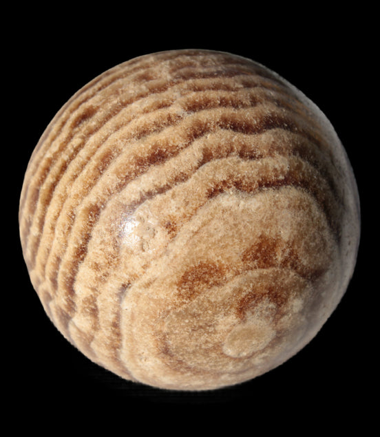 Chocolate Calcite sphere 47mm 154g - Rocks and Things Store