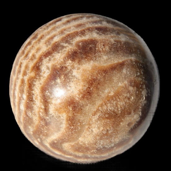 Chocolate Calcite sphere 47mm 154g - Rocks and Things Store