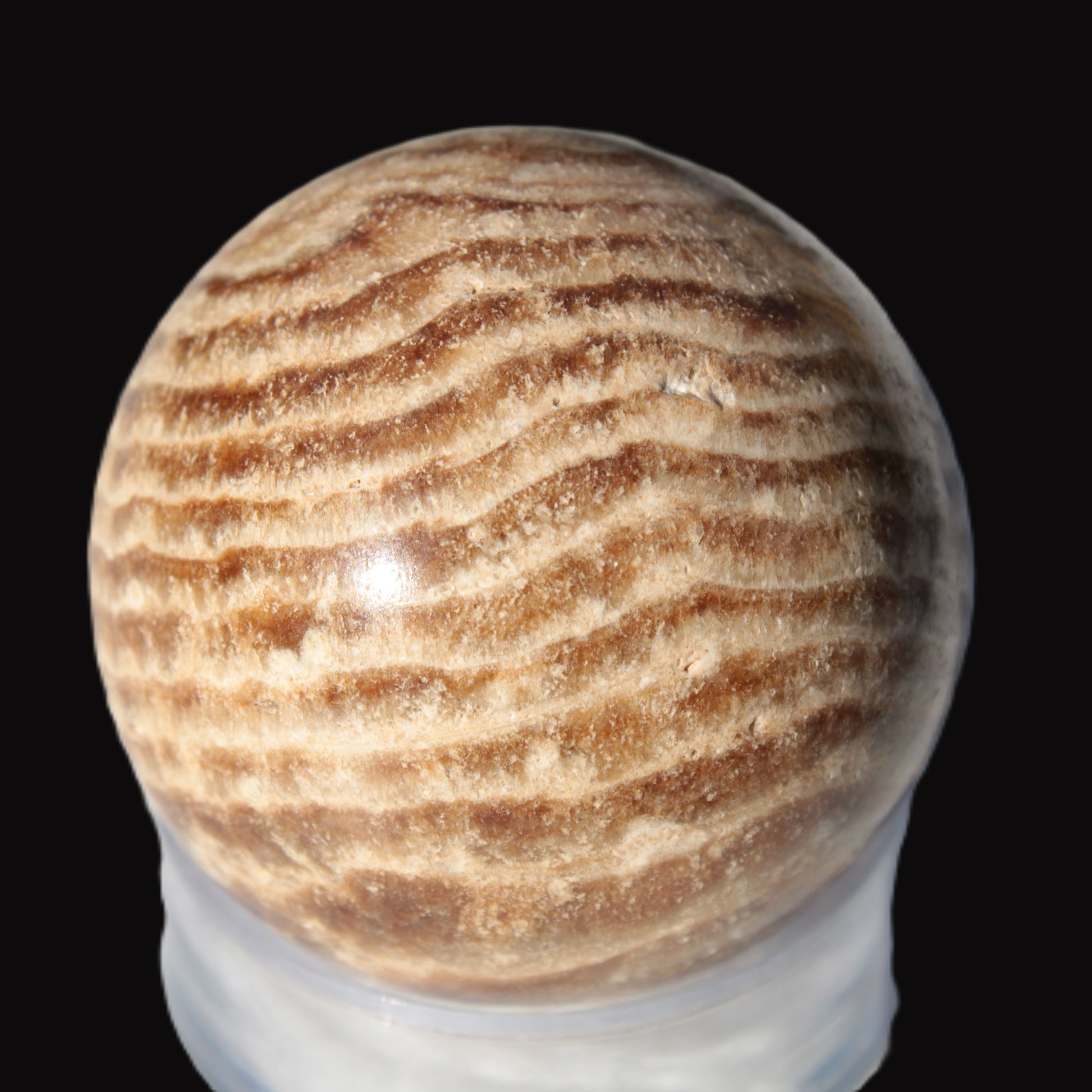 Chocolate Calcite sphere 47mm 154g Rocks and Things