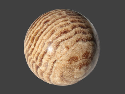 Chocolate Calcite sphere 47mm 154g - Rocks and Things Store