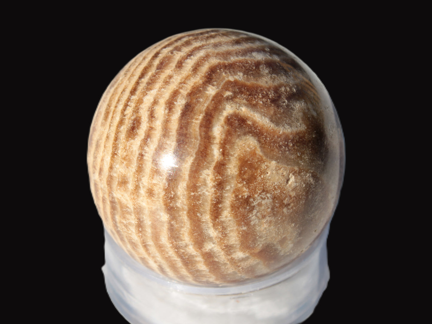 Chocolate Calcite sphere 47mm 154g Rocks and Things