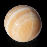 Yellow Calcite sphere 45mm 166g in sunshine - Rocks and Things Store