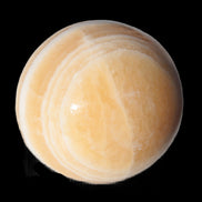 Yellow Calcite sphere 45mm 166g in sunshine - Rocks and Things Store