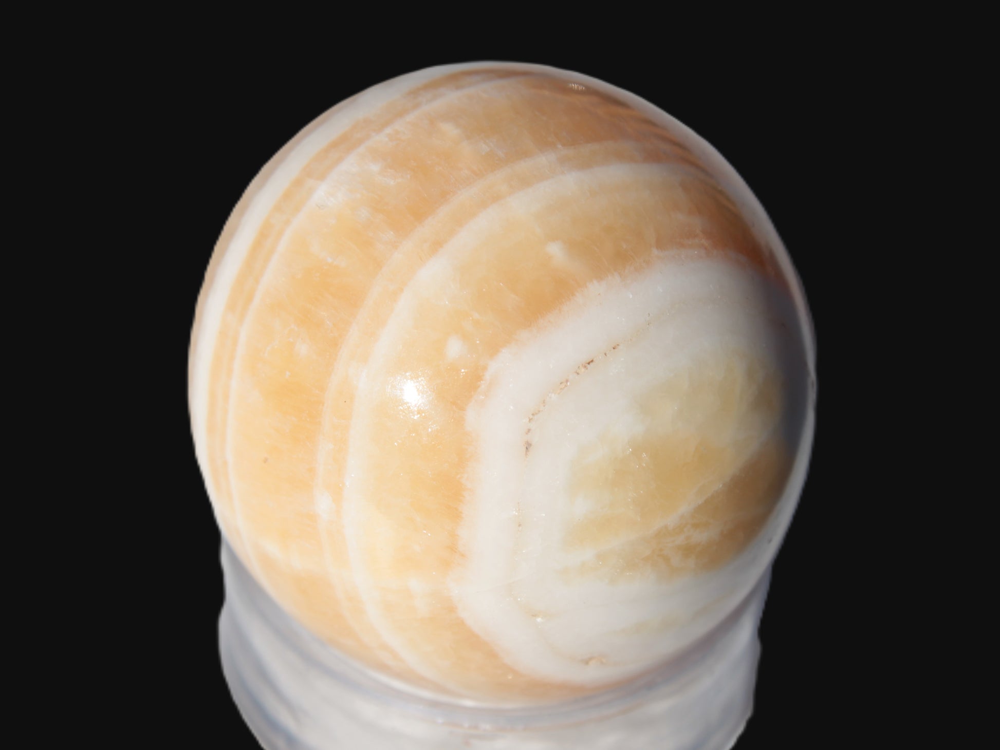 Yellow Calcite sphere 45mm 166g Rocks and Things