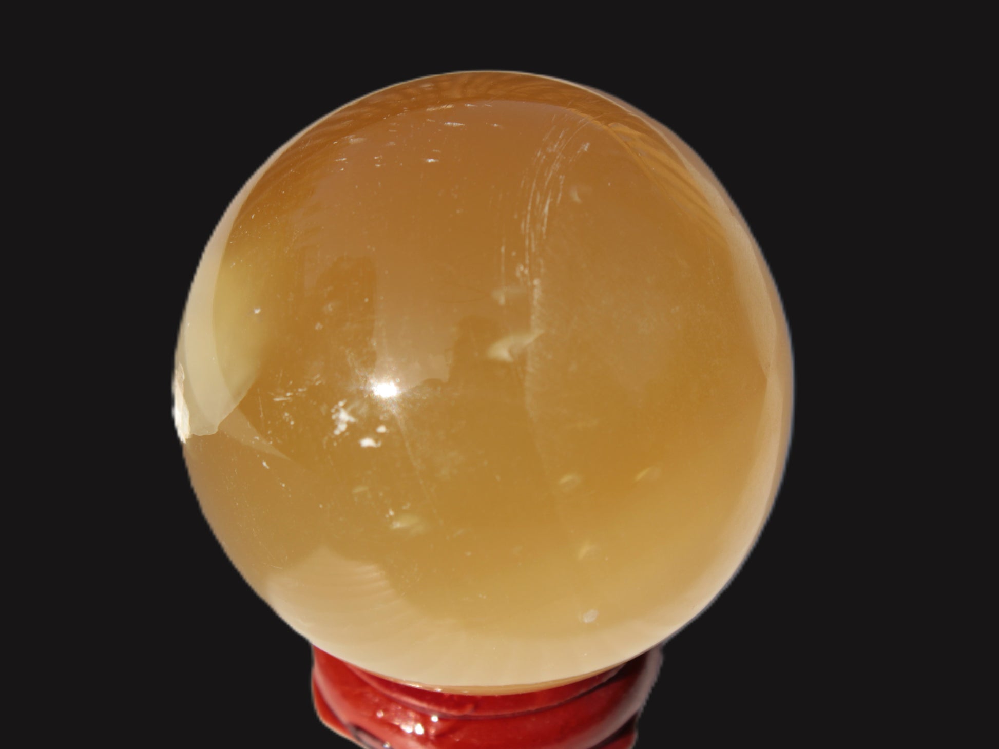 Honey Calcite sphere 47mm 162g Rocks and Things