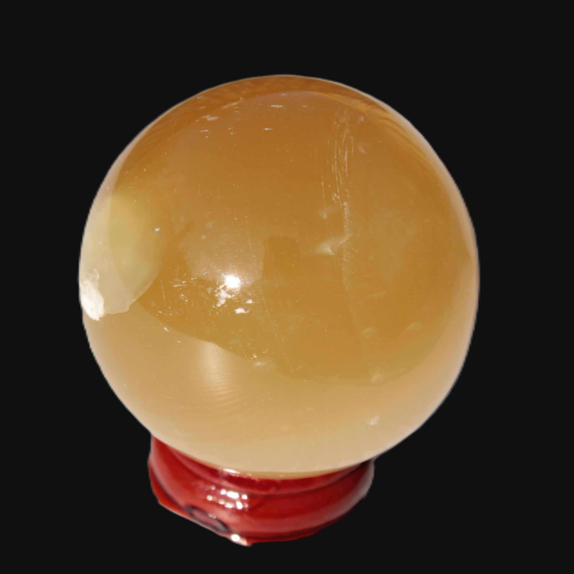 Honey Calcite sphere 47mm 162g Rocks and Things