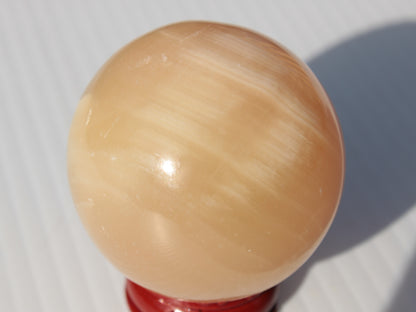 Honey Calcite sphere 49mm 167g Rocks and Things