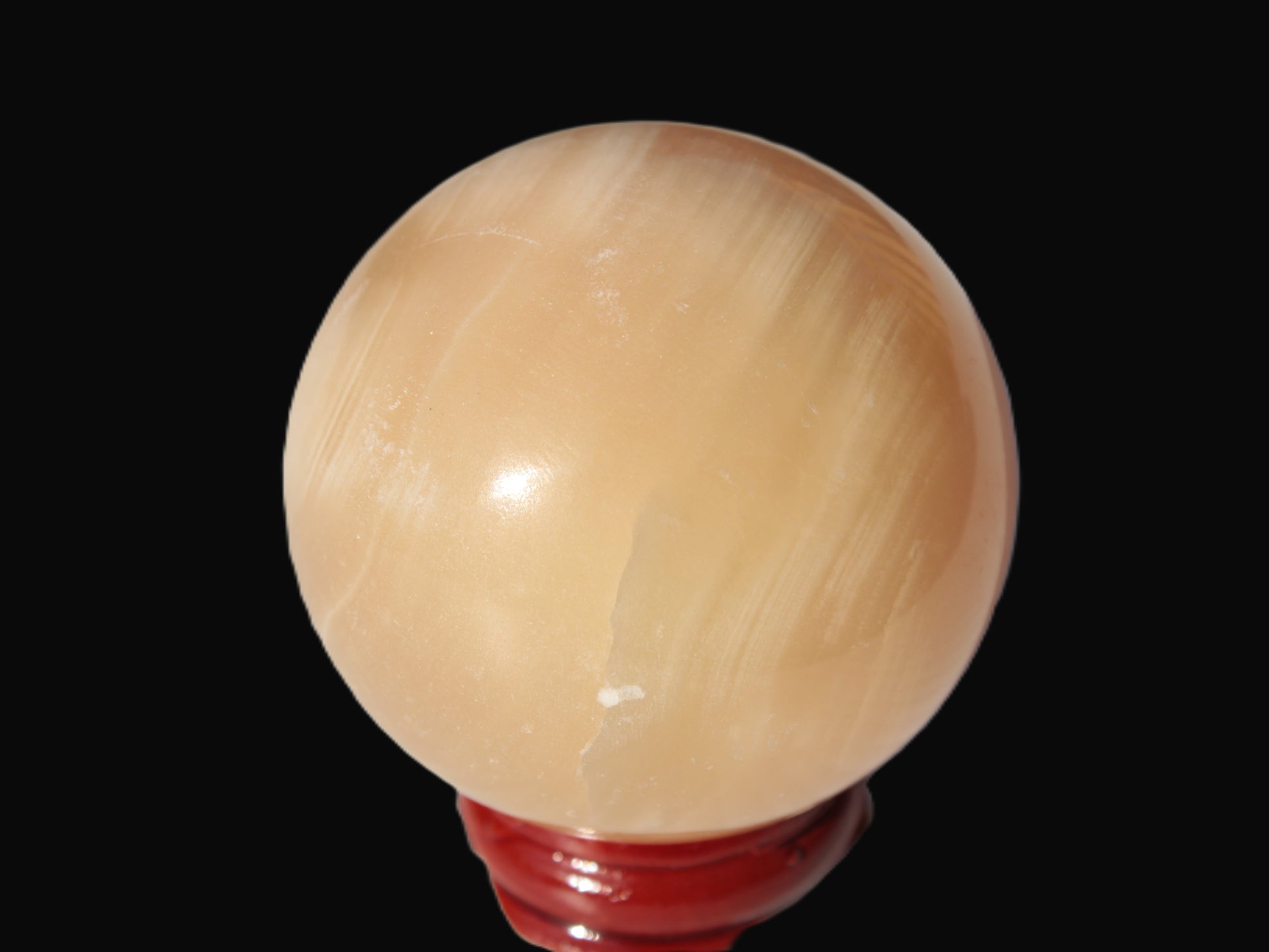 Honey Calcite sphere 49mm 167g Rocks and Things