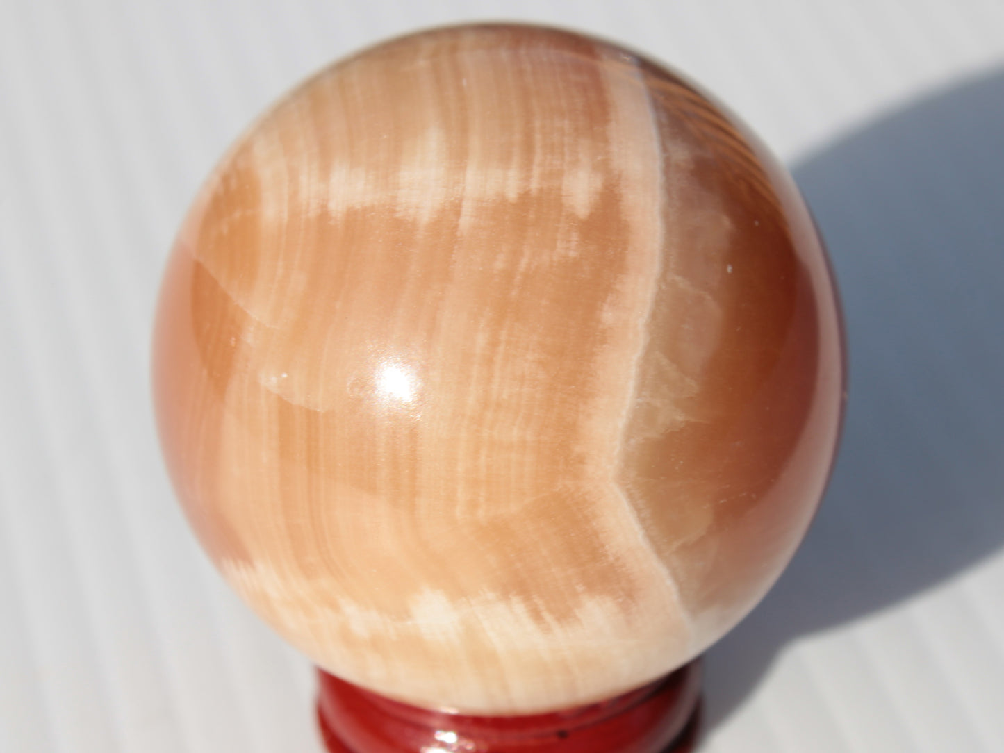 Honey Calcite sphere 49mm 167g Rocks and Things