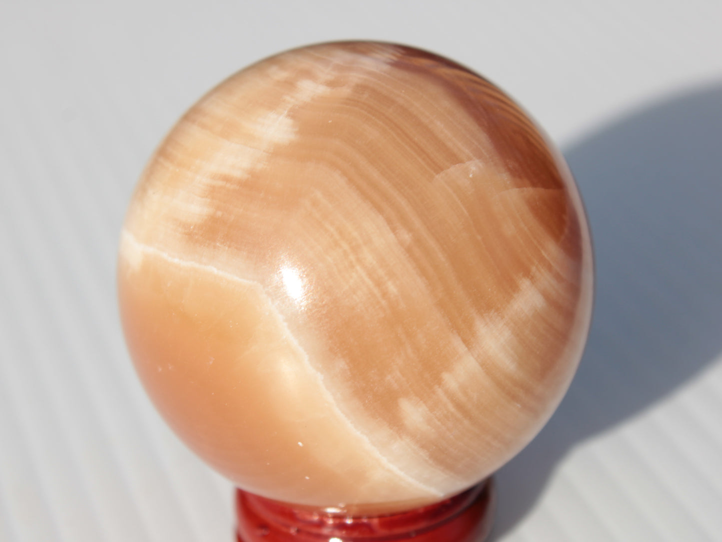 Honey Calcite sphere 53mm 175g Rocks and Things