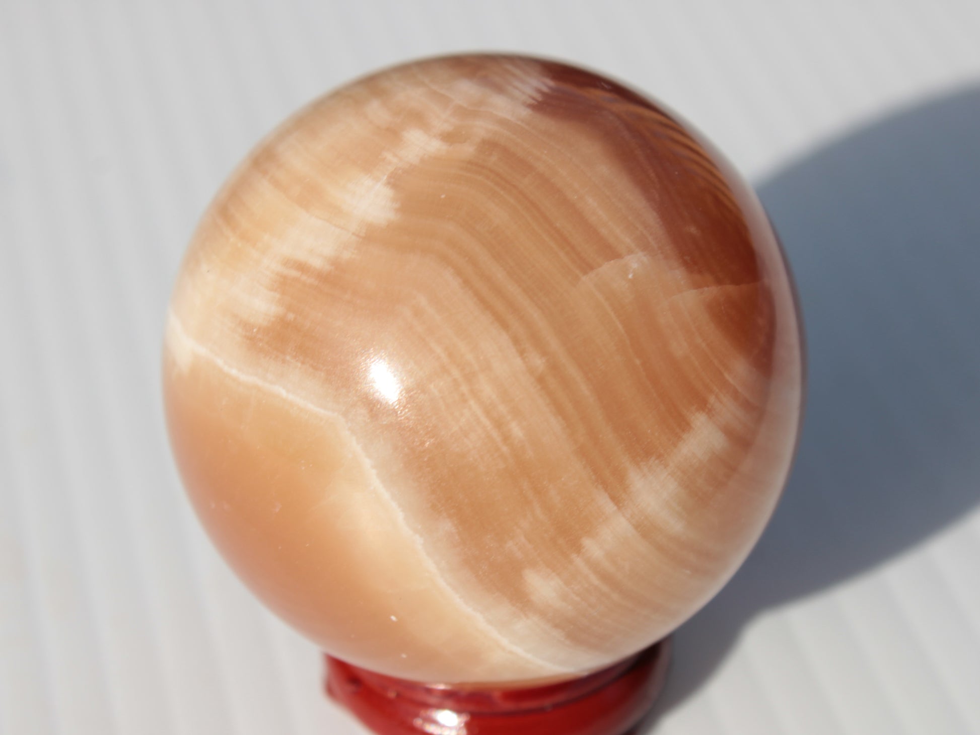 Honey Calcite sphere 53mm 175g Rocks and Things