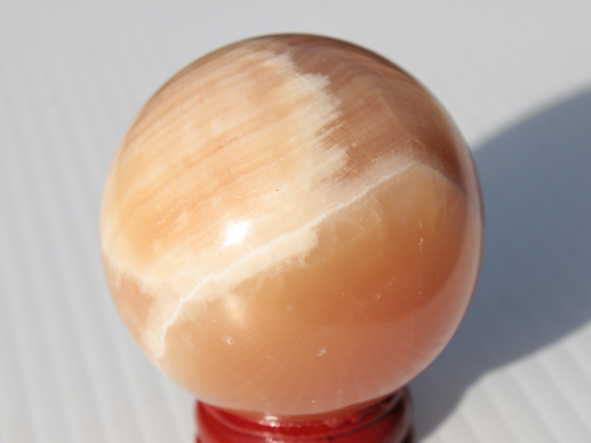 Honey Calcite sphere 53mm 175g Rocks and Things