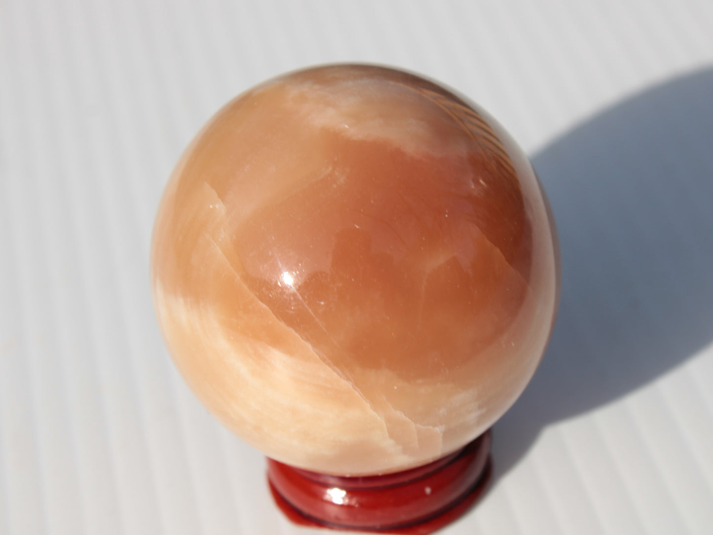 Honey Calcite sphere 53mm 175g Rocks and Things