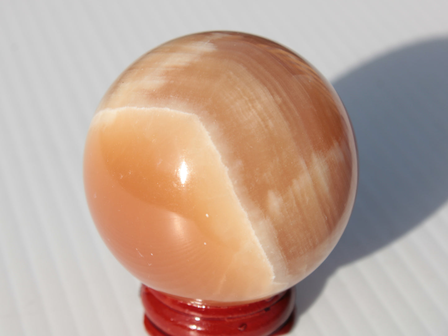 Honey Calcite sphere 53mm 175g Rocks and Things