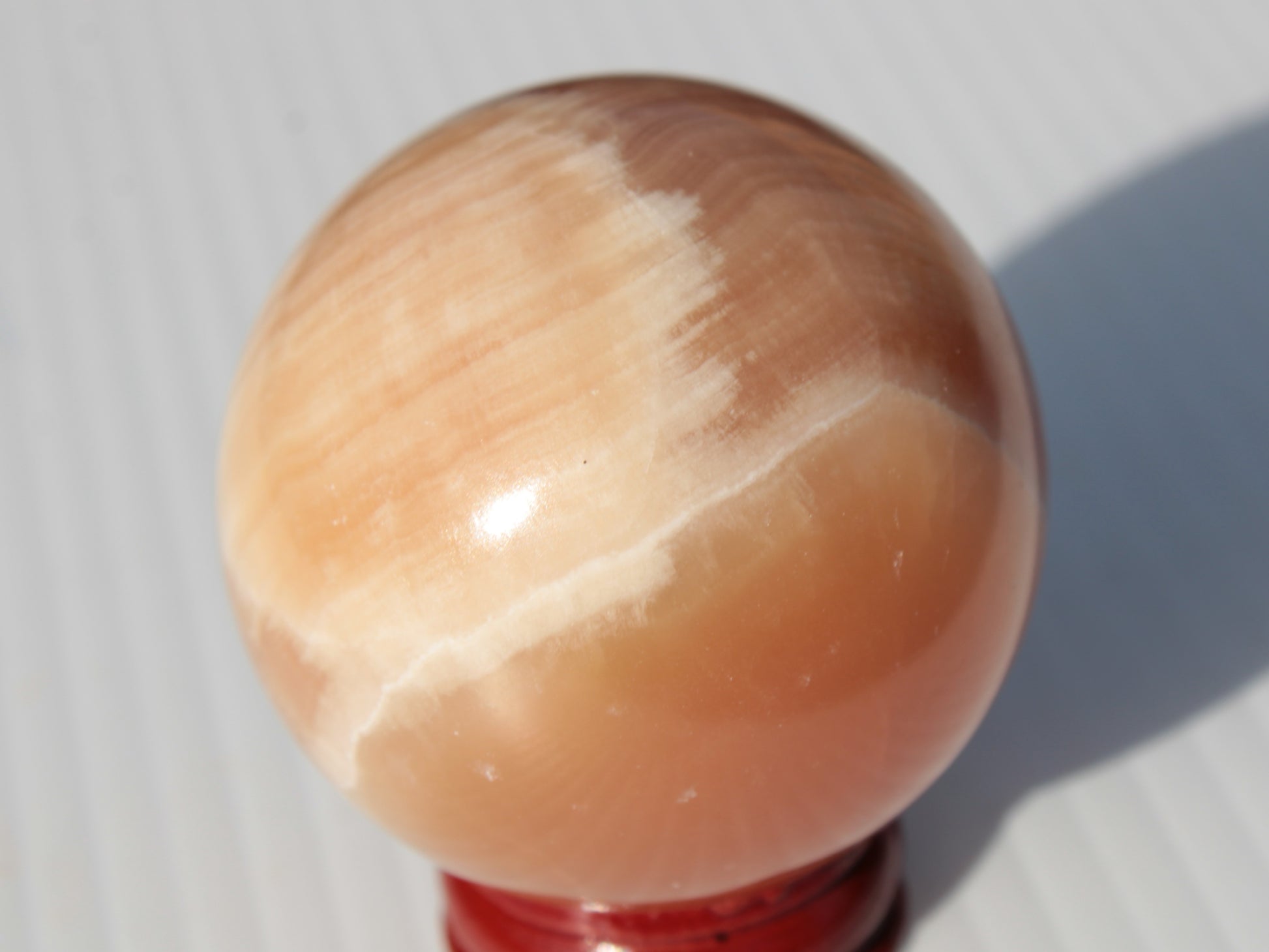 Honey Calcite sphere 53mm 175g Rocks and Things