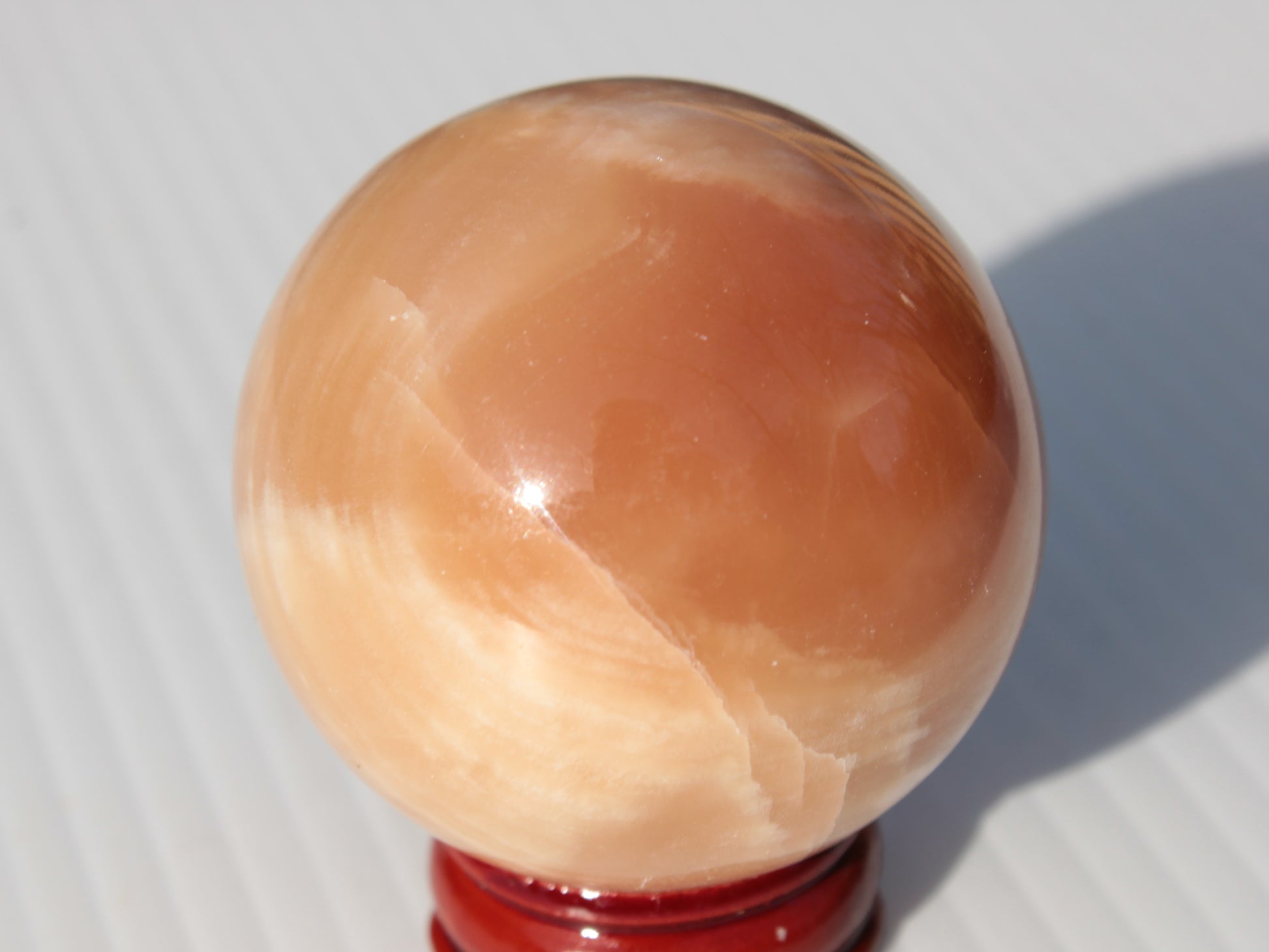 Honey Calcite sphere 53mm 175g Rocks and Things