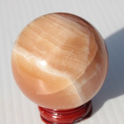 Honey Calcite sphere 53mm 175g Rocks and Things