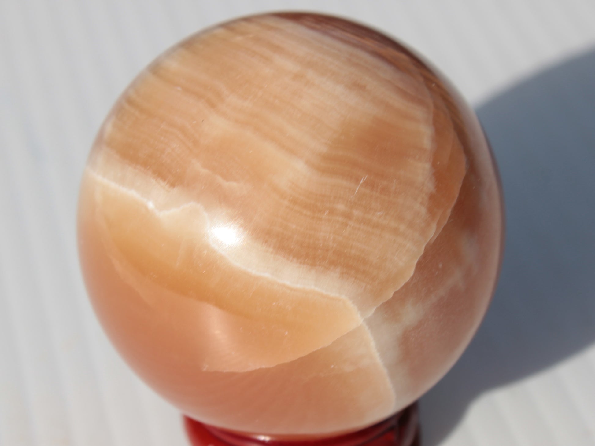 Honey Calcite sphere 53mm 175g Rocks and Things