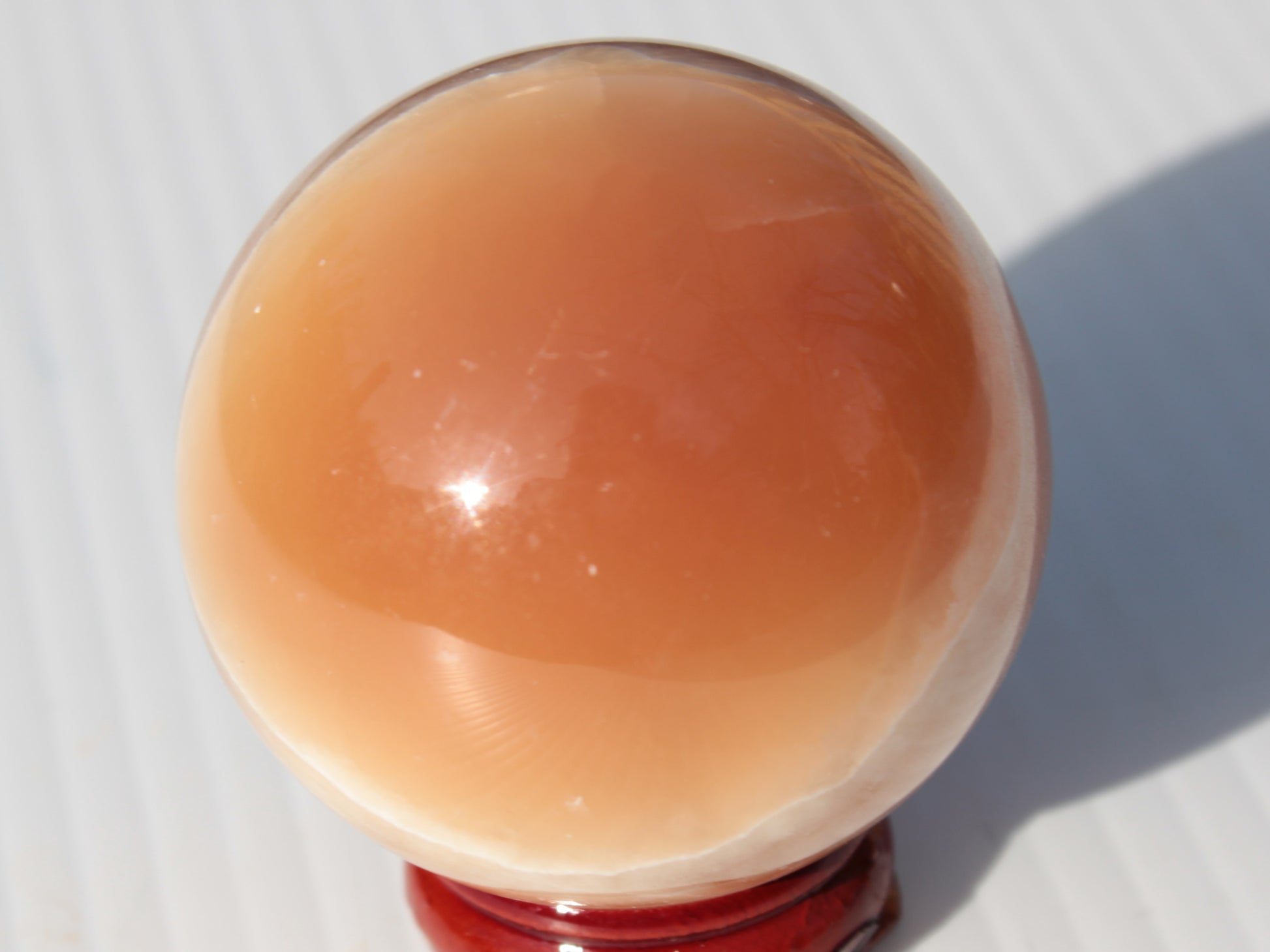 Honey Calcite sphere 53mm 175g Rocks and Things