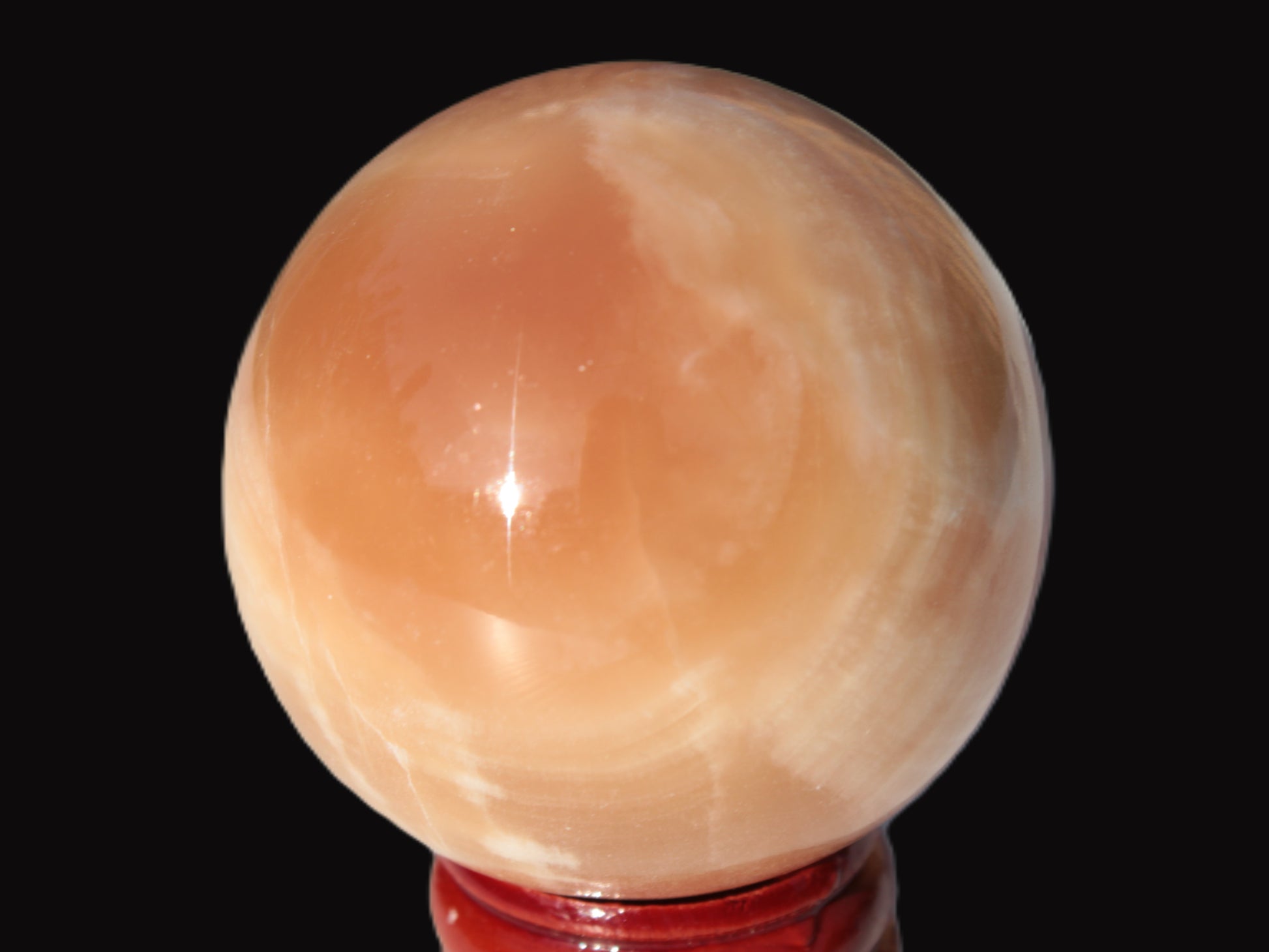 Honey Calcite sphere 53mm 175g Rocks and Things