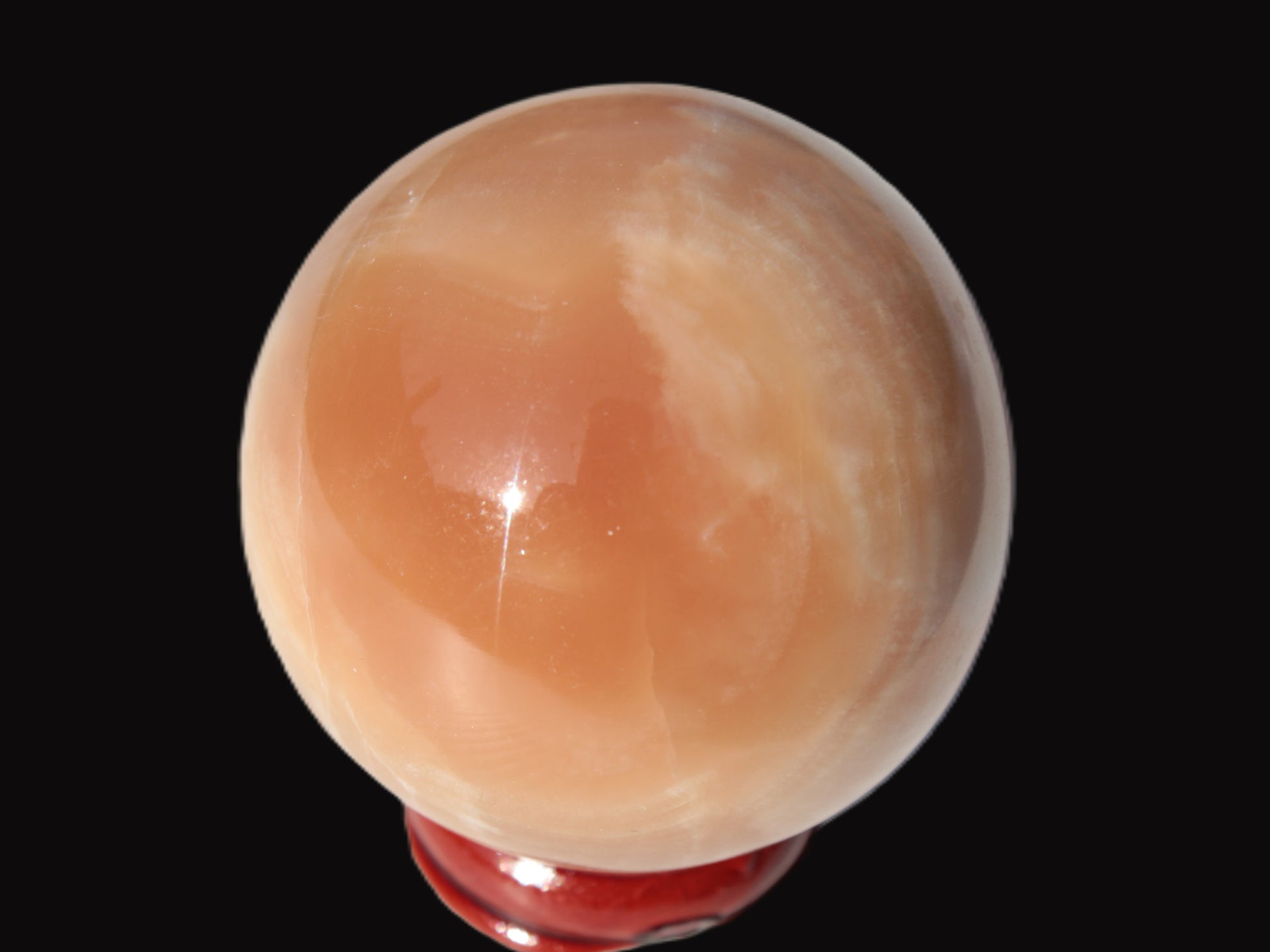 Honey Calcite sphere 53mm 175g Rocks and Things